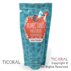 PRACTIGLAS HUMECTANTE PARA TORTAS Y BIZCOCHUELOS SABOR VAINILLA 250GRS X 3